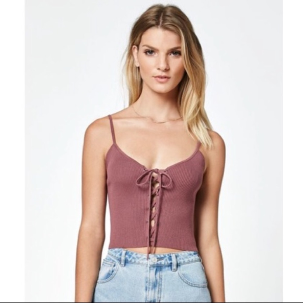 LA HEARTS lace crop top Brand New